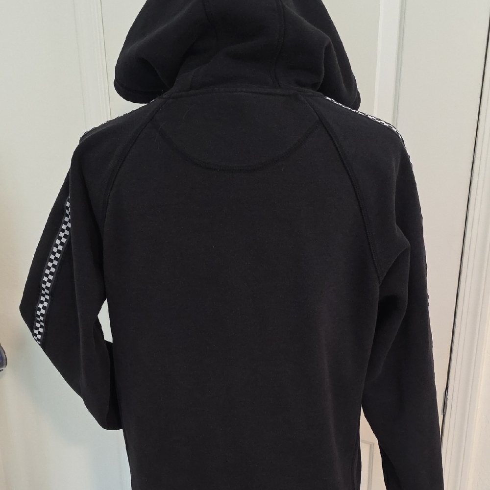 Vans Black Hoodie with Checkered Detail - Picture 3 of 4
